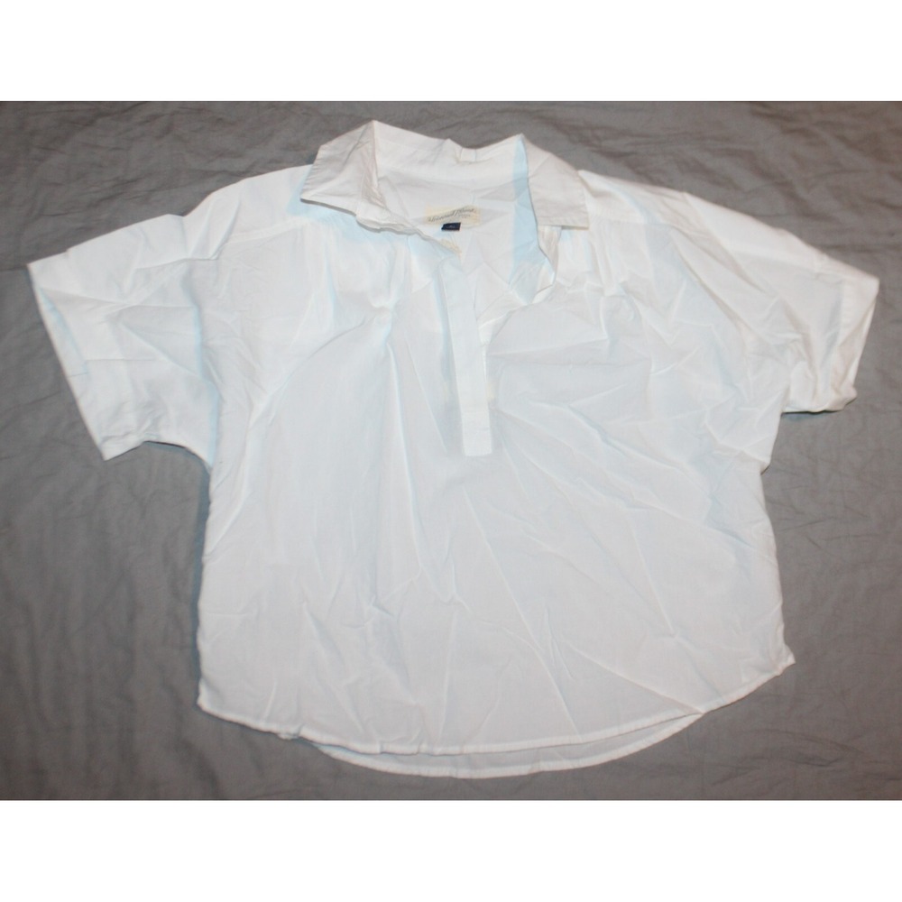Women's Short Sleeve Pullover Blouse - Universal Thread White Size XS NEW
